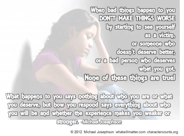Post image for OBSERVATION: When bad things happen to you don’t make things worse.