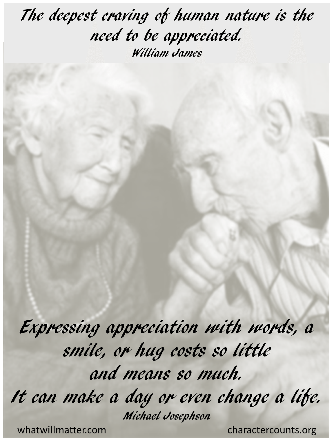 AA Gratitude expressing appreciation | What Will Matter