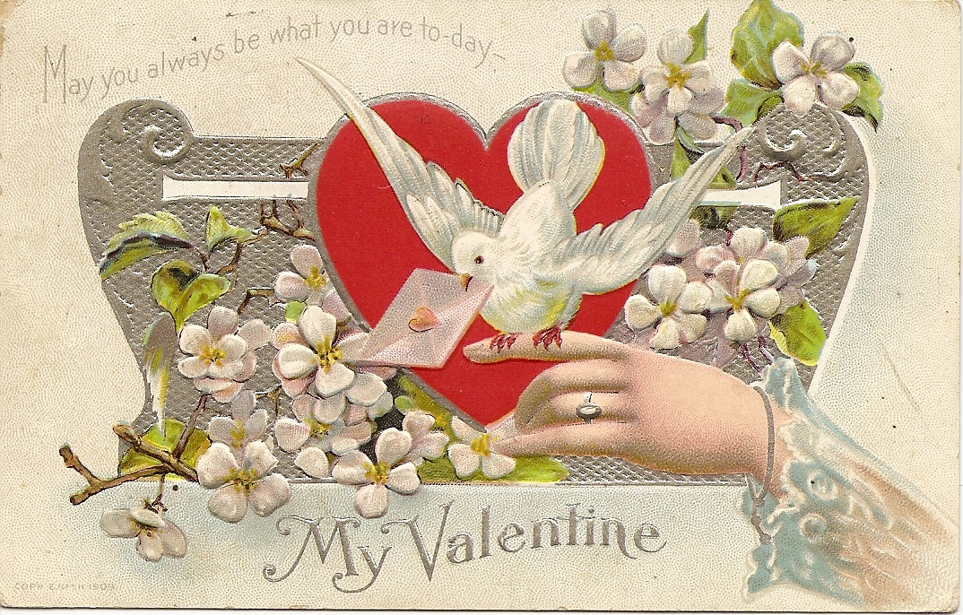 valentines postcard