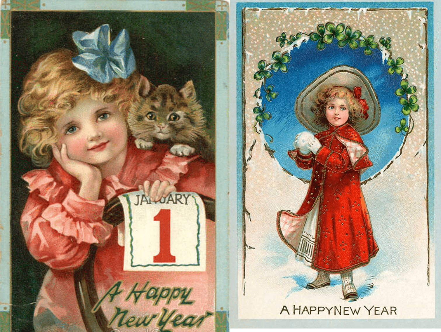 Collection of Beautiful Vintage New Years’ Cards | What Will Matter