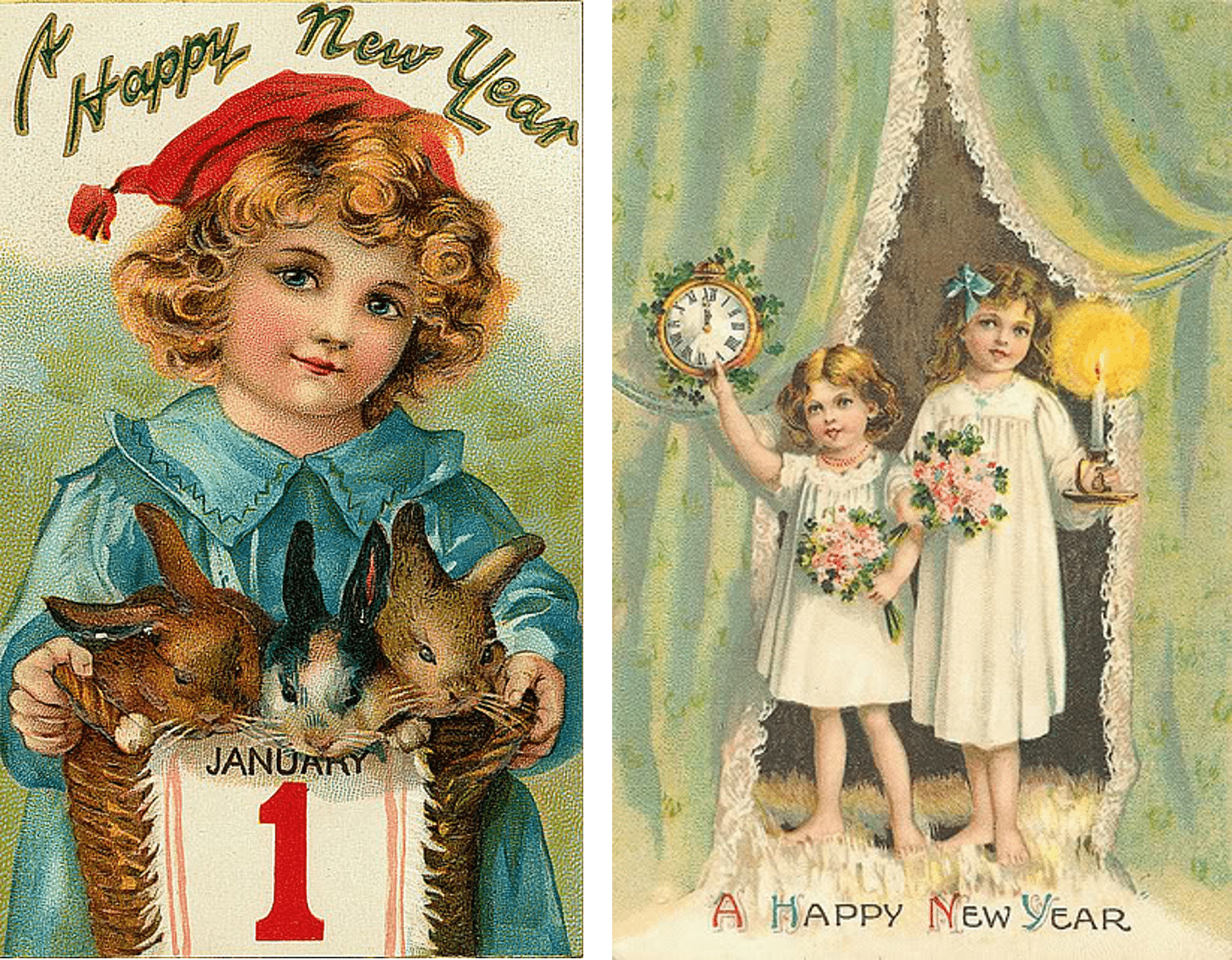 Collection of Beautiful Vintage New Years’ Cards – What Will Matter