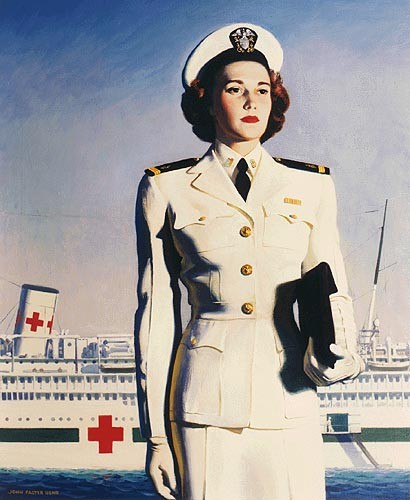 Patriotic Poster WWI_Recruiting_US_Navy_Nurse
