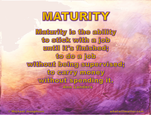 1 maturity