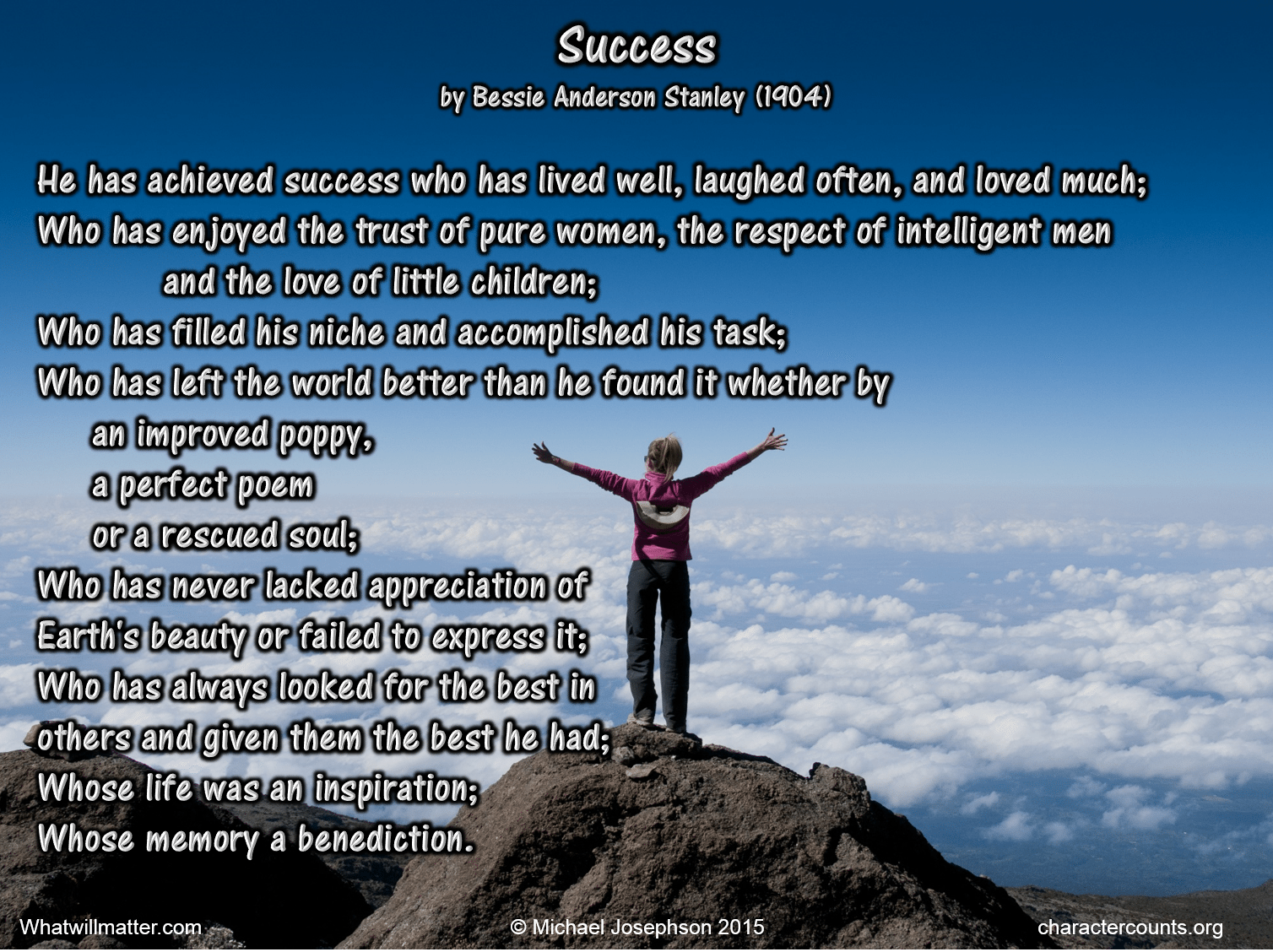 The way to success was