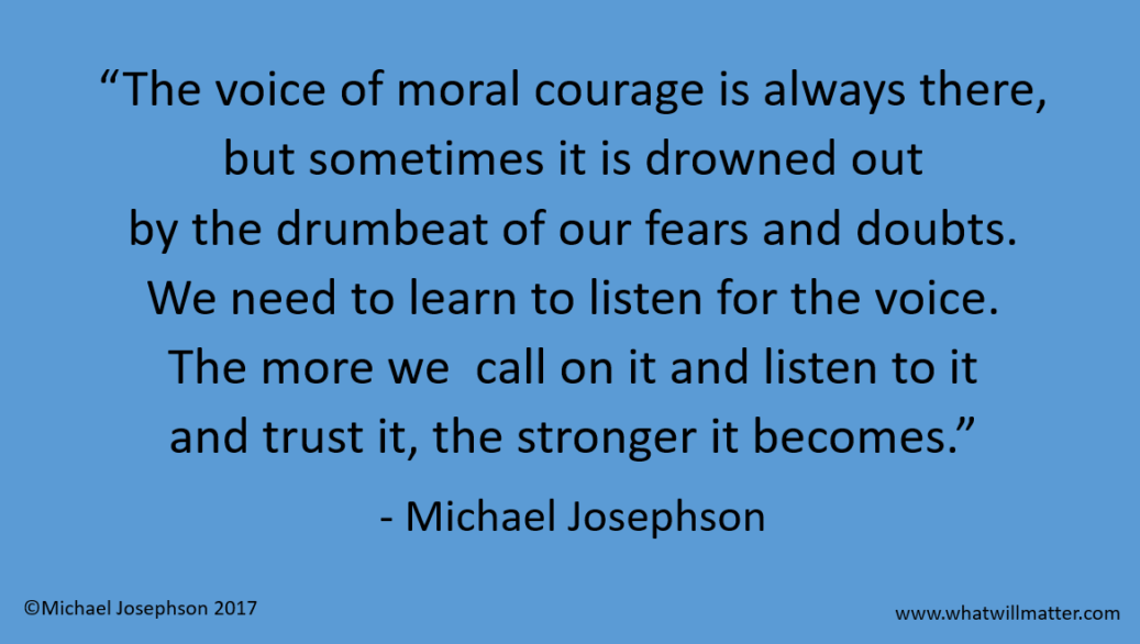 COMMENTARY: Moral Courage – The Engine of Integrity