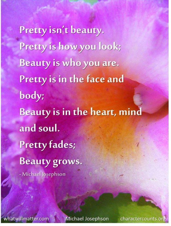 Pretty isn’t beauty.