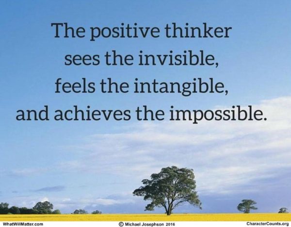 The Positive Thinker | What Will Matter